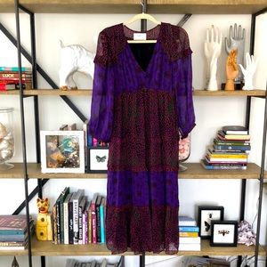 ba&sh Gypsie Tiered Midi Dress